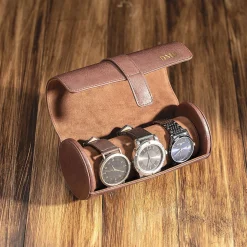 Monogrammed Martin Watch Roll