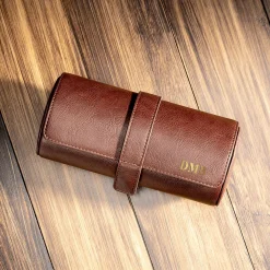 Monogrammed Martin Watch Roll