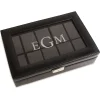 Monogrammed 10-Slot Watch Box