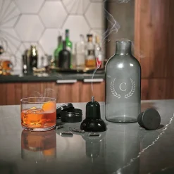 Monogrammed Smoked Cocktail Kit