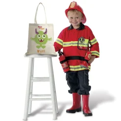 Monster Personalized Halloween Canvas Tote