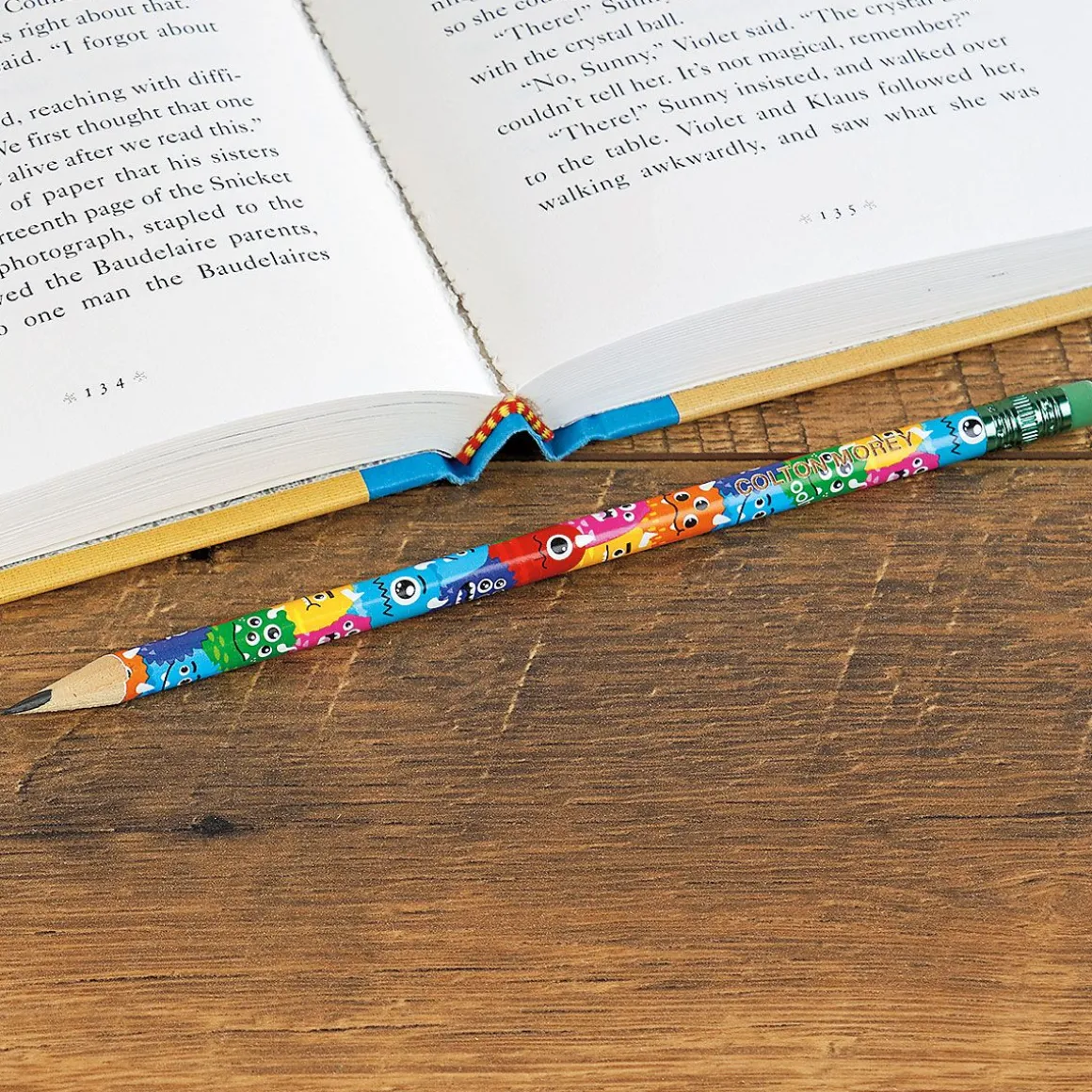 #2 Monster Personalized Hardwood Pencils