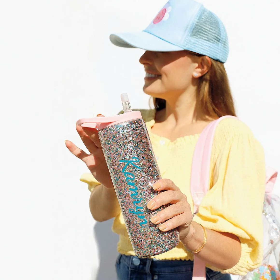 More Sparkle Personalized Water Bottle