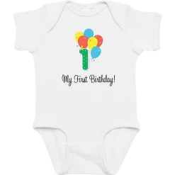 My First Birthday Baby Bodysuit Romper