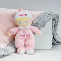 My First Blond Hair Personalized Baby Doll