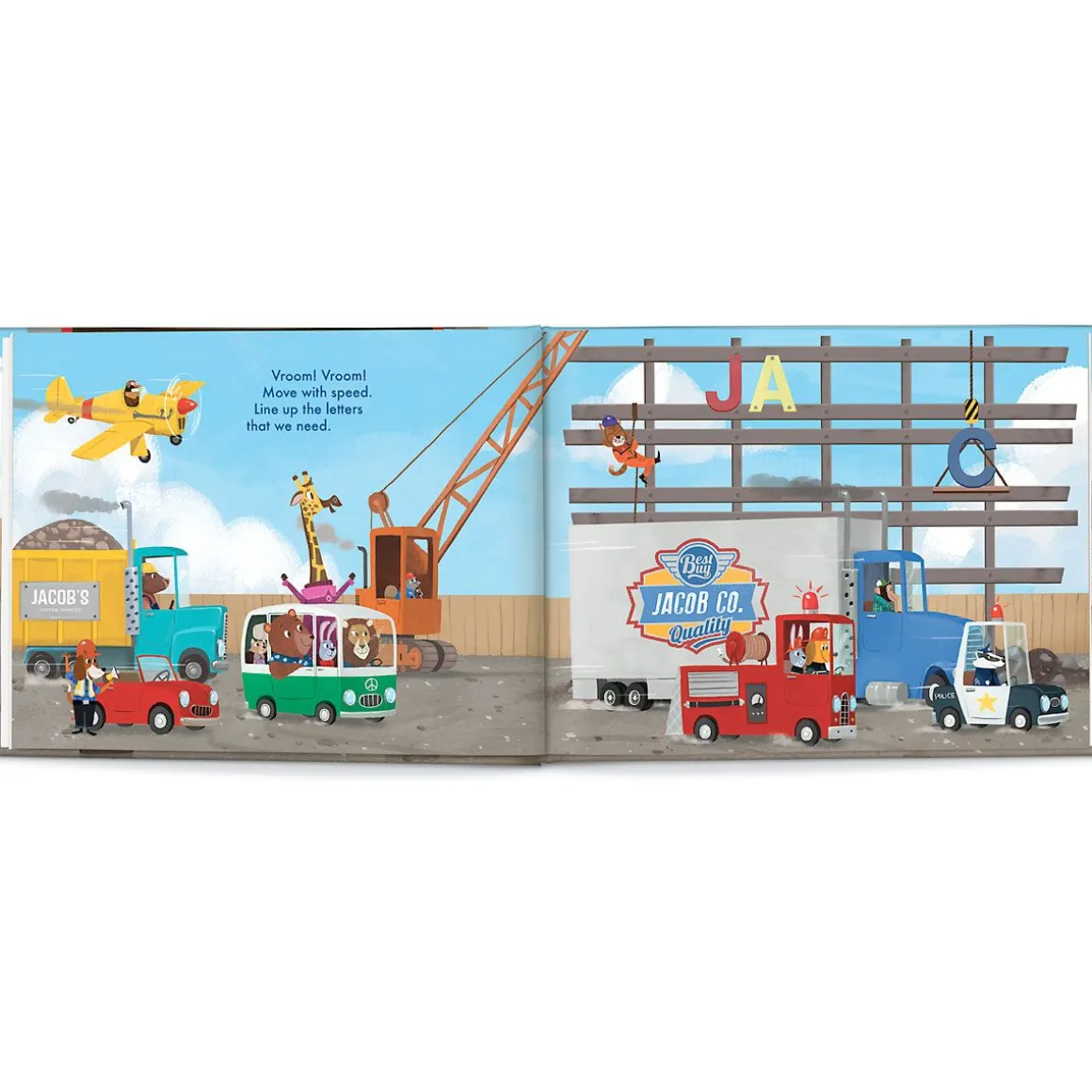My Very Own Trucks Personalized Storybook