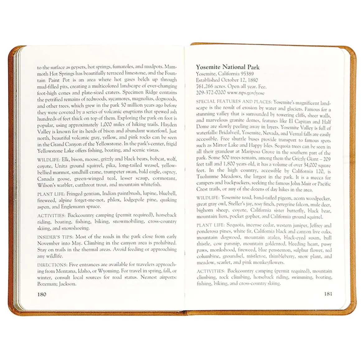 National Parks Personalized Leather-Bound Book