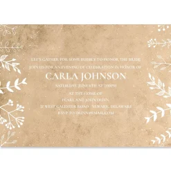 Natural Joy Personalized Invitations