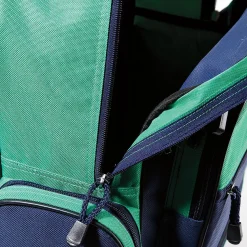 Navy and Green 18" Personalized Rolling Luggage