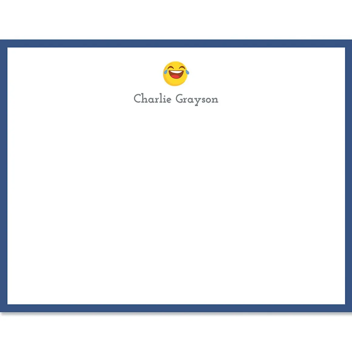 Navy LOL Emoji Correspondence Cards