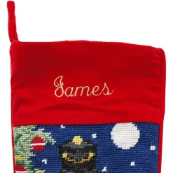 Nutcracker Heirloom Needlepoint Personalized Christmas Stocking