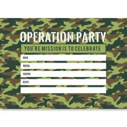 Operation Party Birthday Fill In The Blank Invitations
