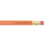 #2 Orange Personalized Hardwood Pencils