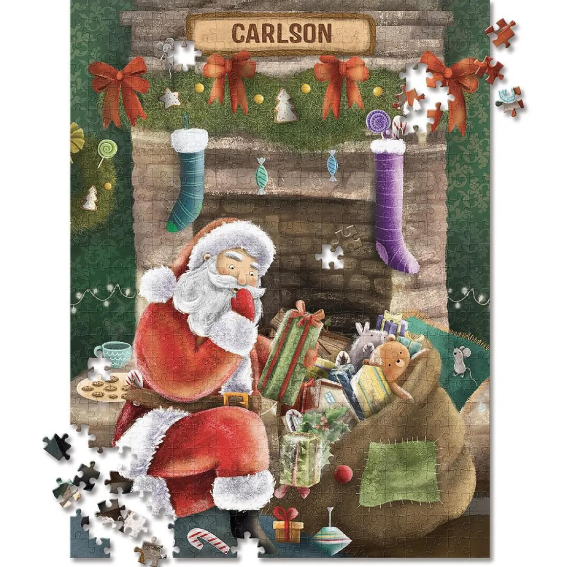 Our Family's Night Before Christmas Personalized Puzzle