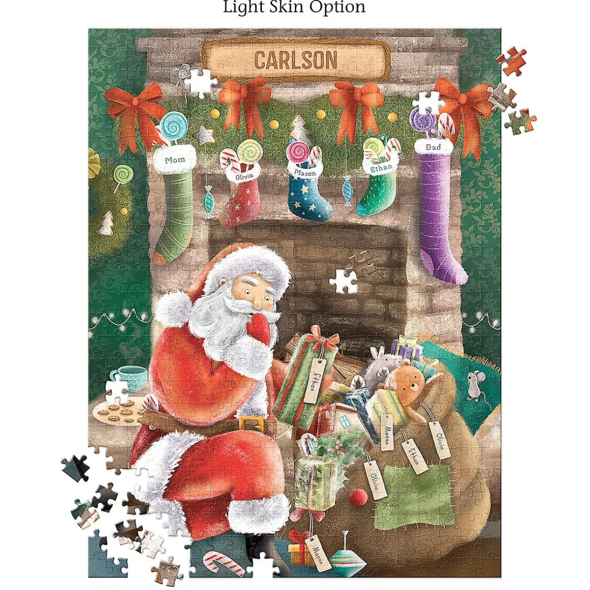 Our Family's Night Before Christmas Personalized Puzzle