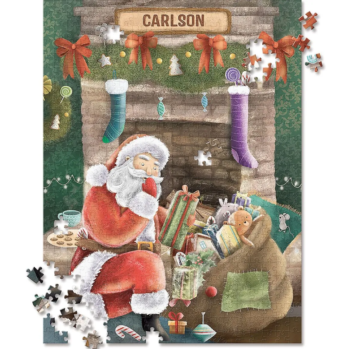 Our Family's Night Before Christmas Personalized Puzzle