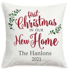 Our New Home Christmas Personalized Pillow