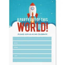 Out of This World Birthday Fill In The Blank Invitations