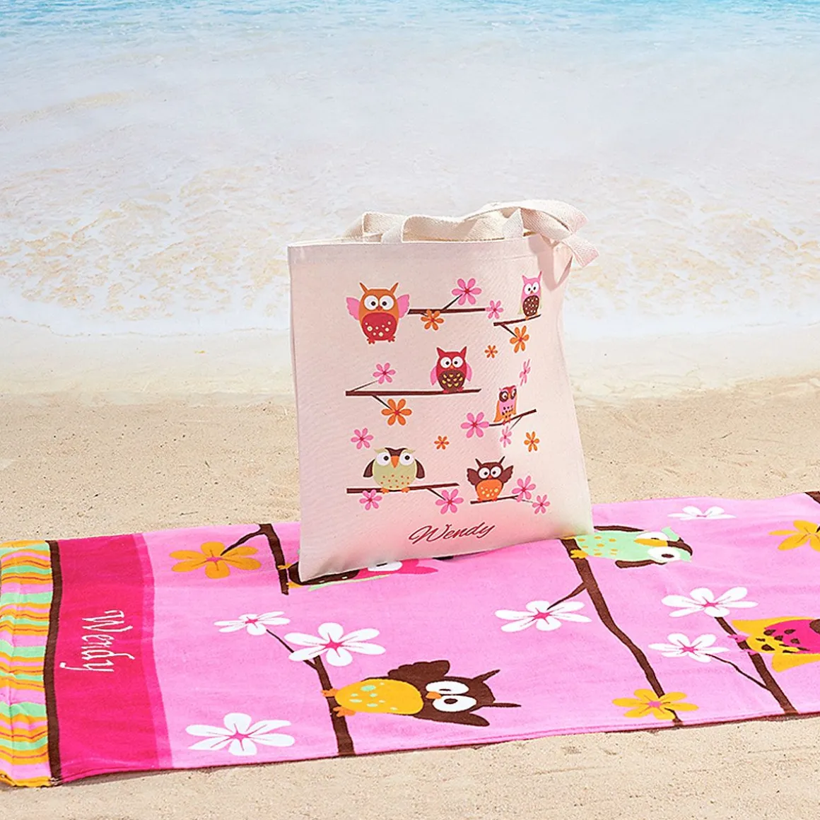Owl Personalized Canvas Tote