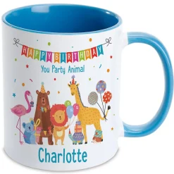 Party Animals Personalized Birthday Mug