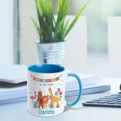 Party Animals Personalized Birthday Mug