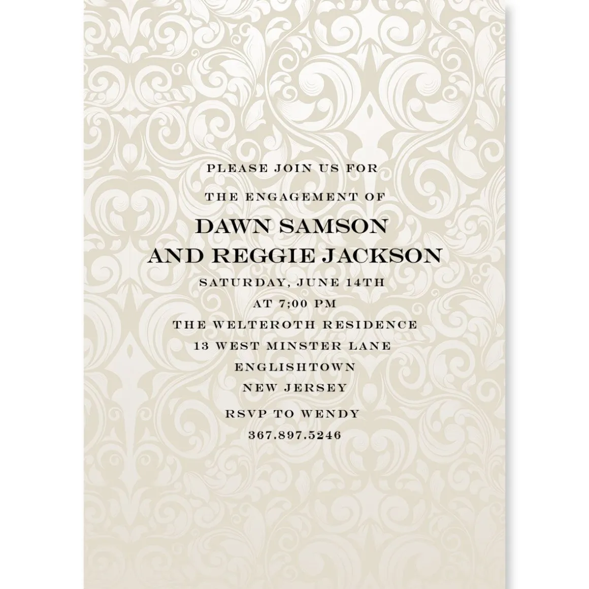 Passion Personalized Engagement Invitation