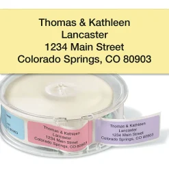 Pastel Rainbow Standard Rolled Return Address Labels