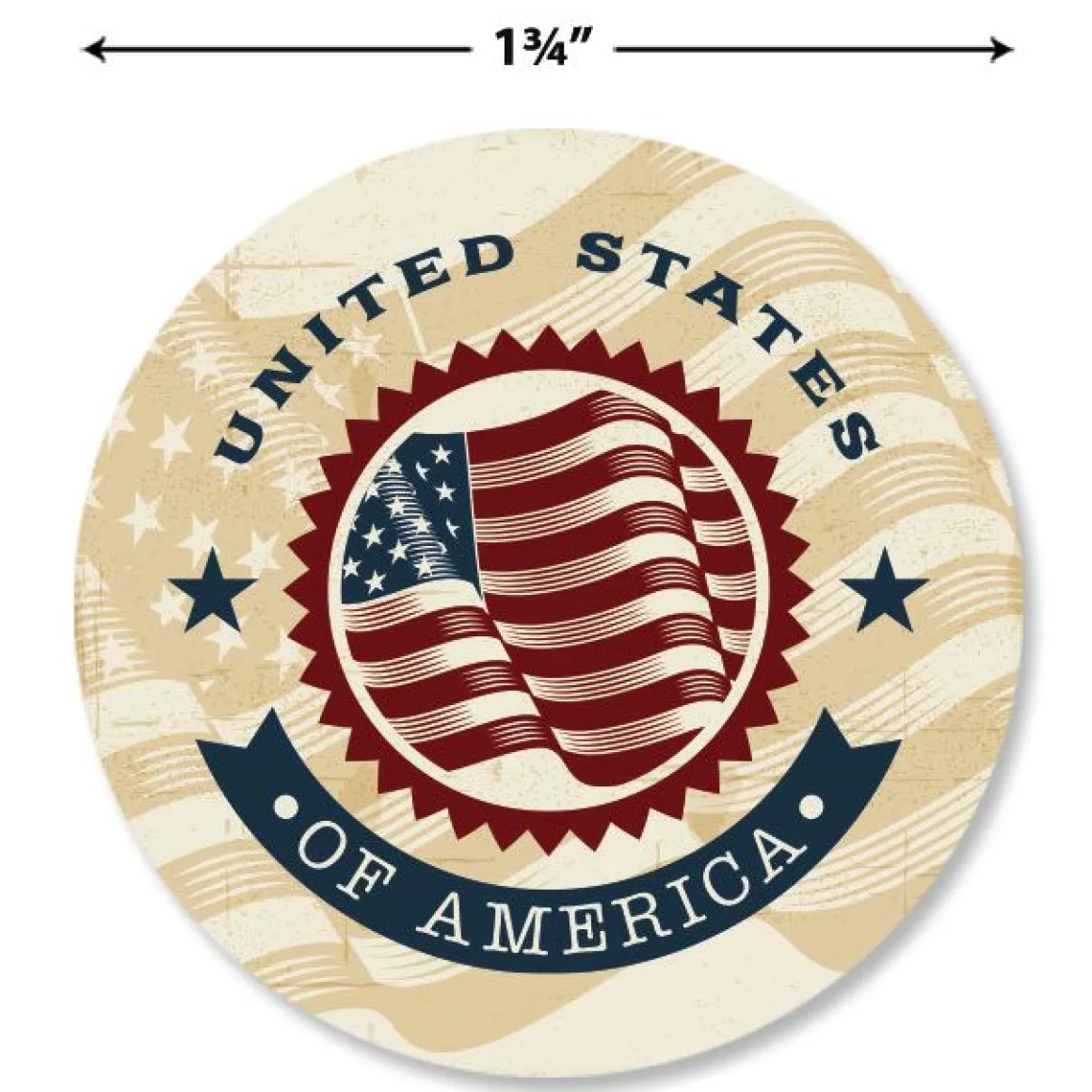 Patriotic Rolled Stickers