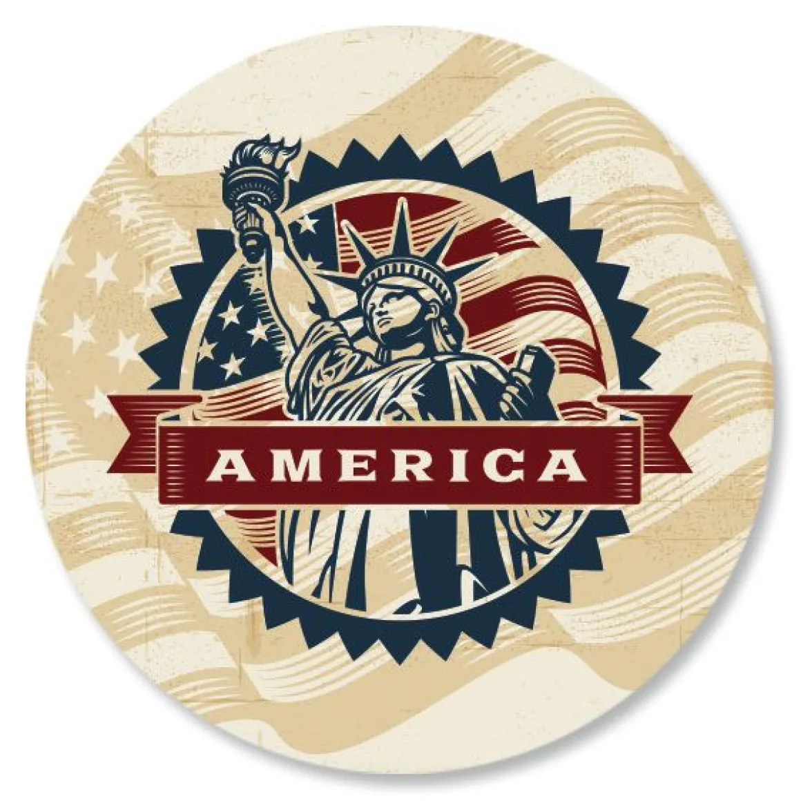 Patriotic Rolled Stickers
