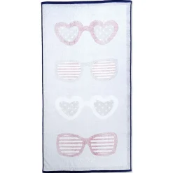 Patriotic Sunglasses Personalized Beach Towel