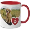 Paw Print Ceramic Photo Mug