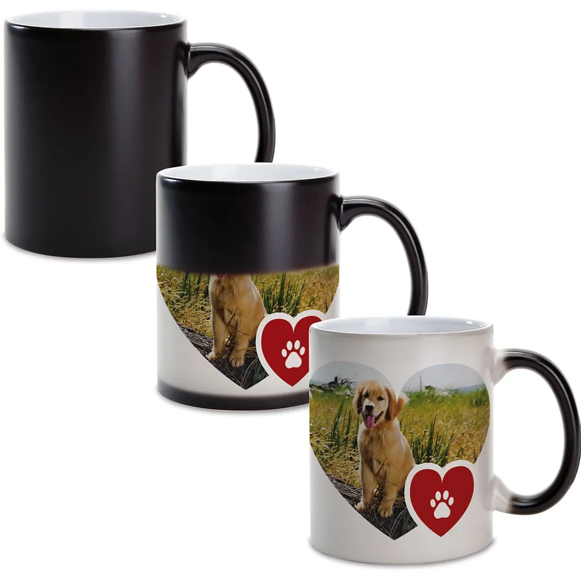 Paw Print Ceramic Photo Mug