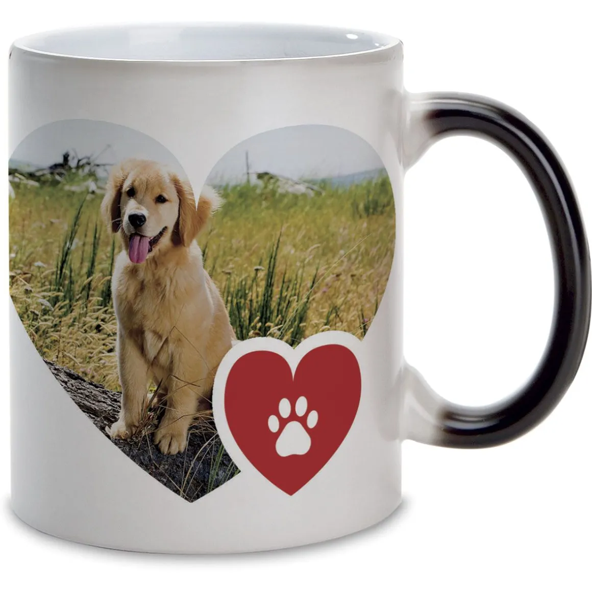 Paw Print Ceramic Photo Mug