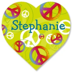 Peace Sign Personalized Stickers
