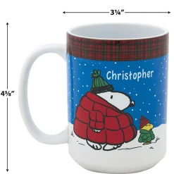 PEANUTS® Puffer Personalized Mug