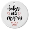 Personalized Baby's First Christmas Candy Cane Ornament