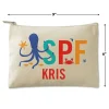 Personalized Canvas Zip Pouches