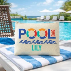 Personalized Canvas Zip Pouches