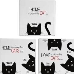 Personalized Cat Coasters