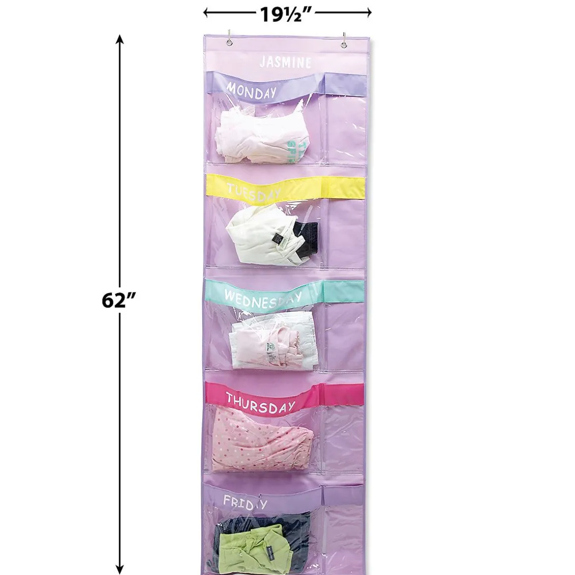 Personalized Days-Of-The-Week Hanging Organizer