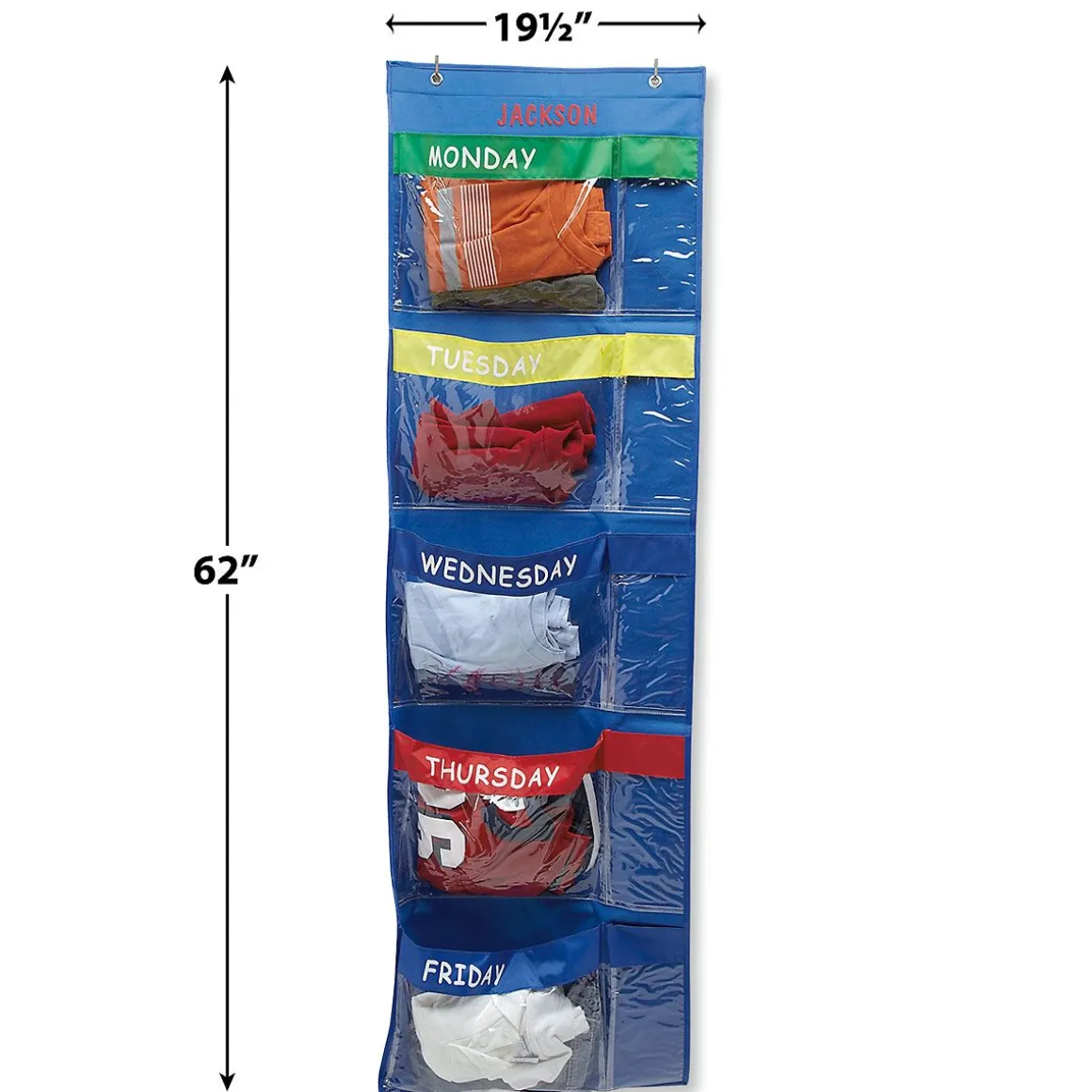 Personalized Days-Of-The-Week Hanging Organizer