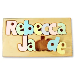 Personalized Double Name Board Puzzle
