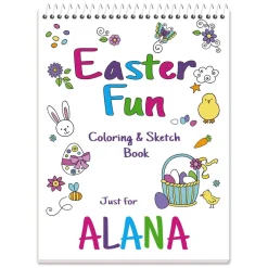 Personalized Easter Coloring Book