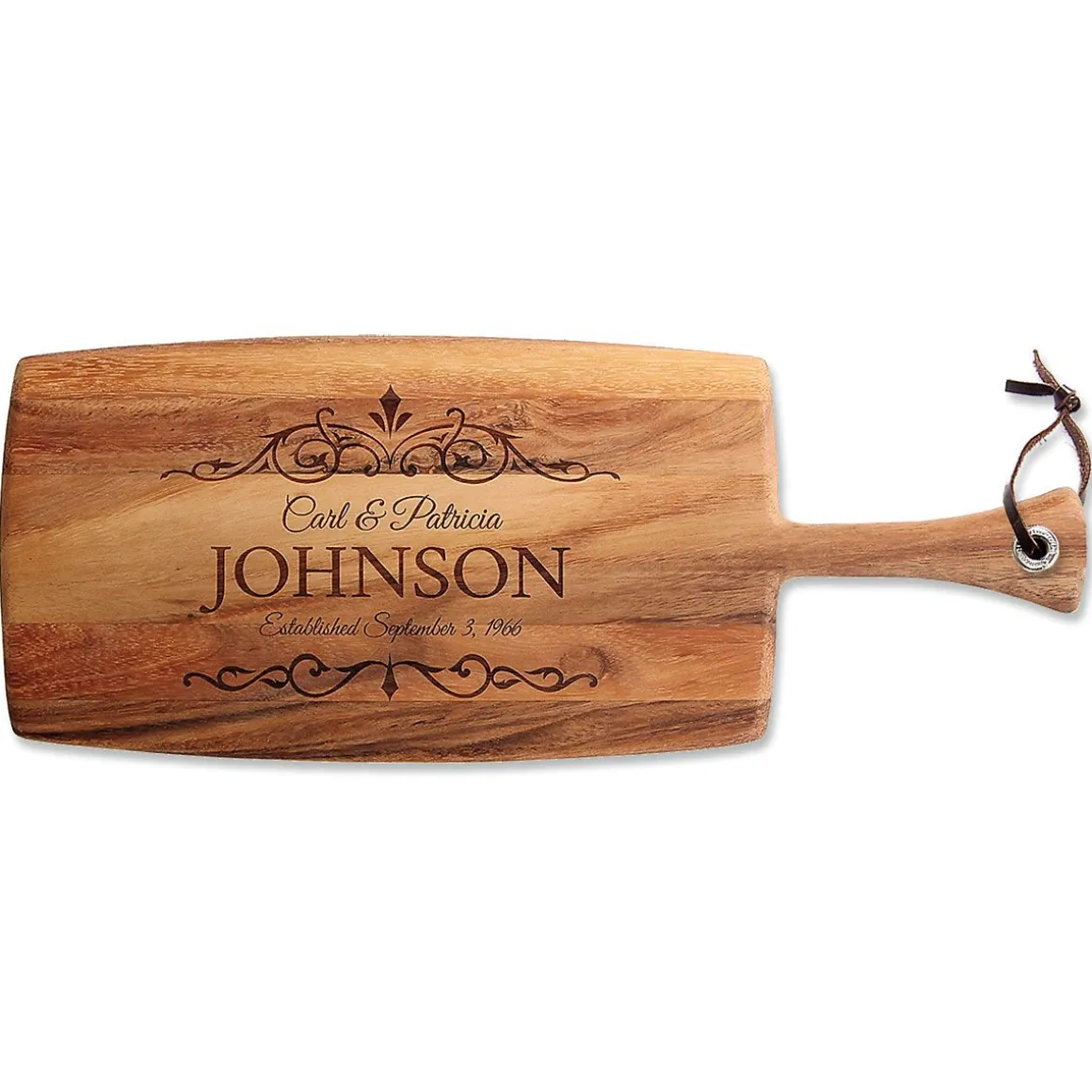 Personalized Established Paddle Cutting Board
