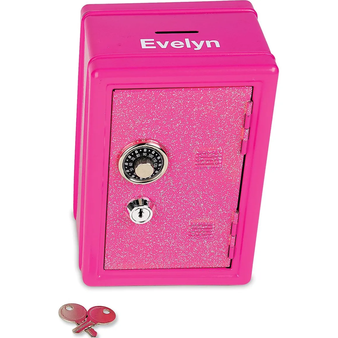 Personalized Glitter Locker Safe Bank