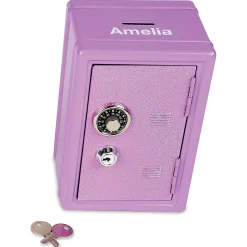 Personalized Glitter Locker Safe Bank