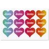 Personalized Heart Stickers