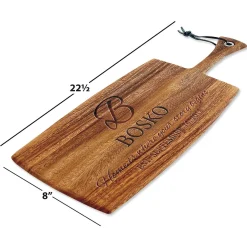 Personalized Home is Where Your Story Begins Paddle Cutting Board