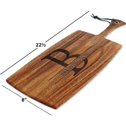 Personalized Initial & Name Paddle Cutting Board