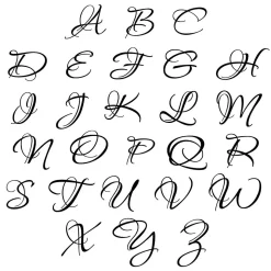 Personalized Initial Notes in a Tray